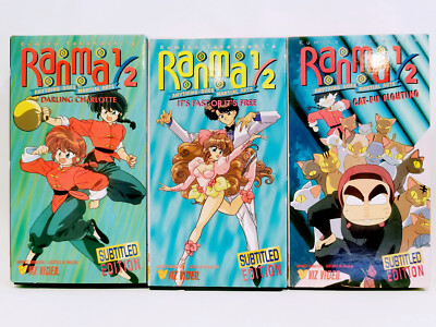 Ranma 1/2 TV series vols. 1-6 (VHS, 1996) - Japanese w/English