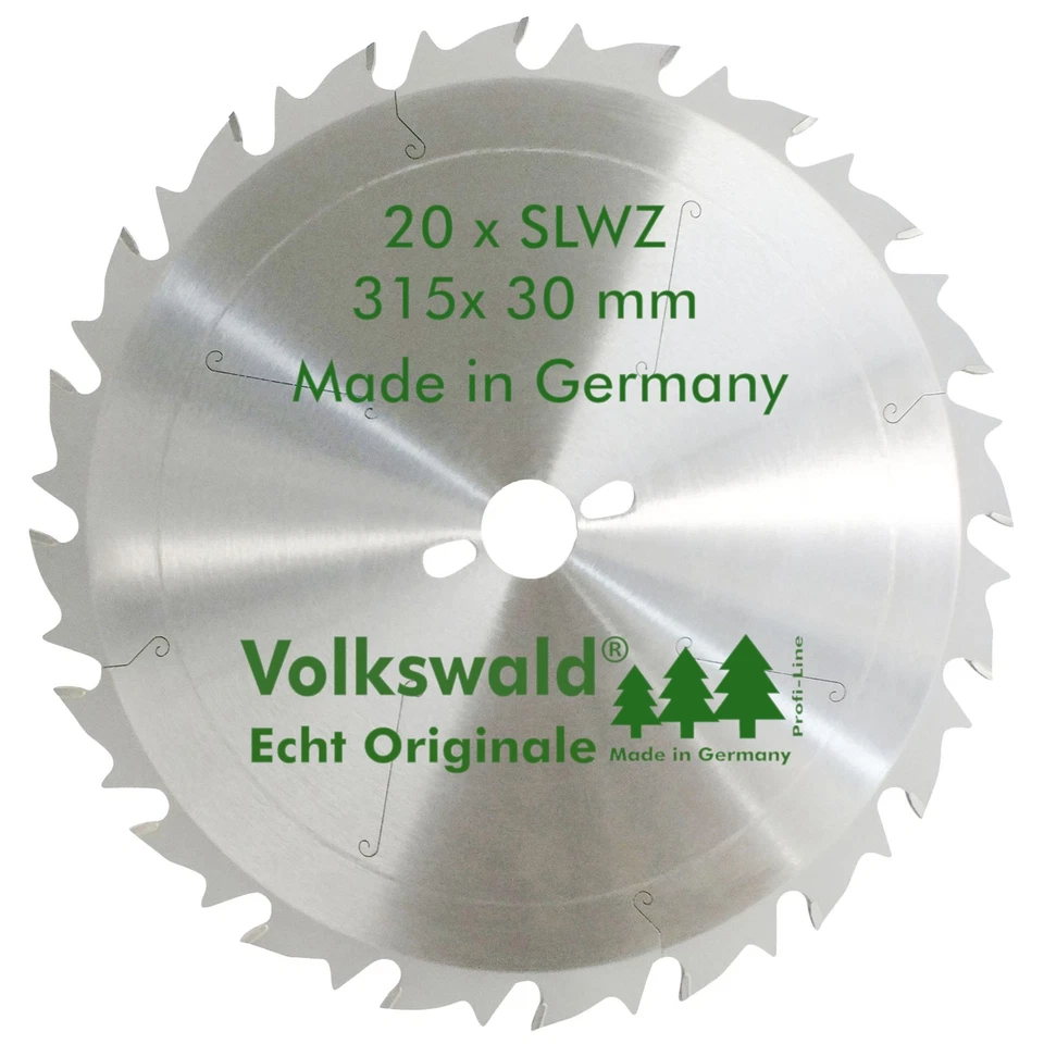 Volkswald® HM-Sägeblatt SLWZ 315x30mm Z= 20 Längsschnitt SUPER Kreissägeblatt - Bild 2 von 4