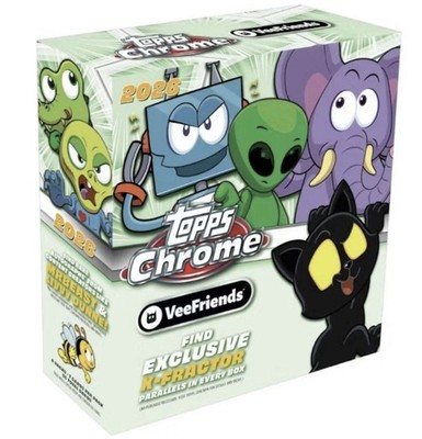 2026 TOPPS CHROME VEEFRIENDS FACTORY SEALED MEGA BOXES  LOT of 5