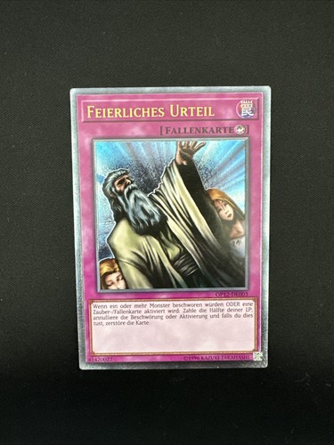 Yu-Gi-Oh! ALLEMAND - Jugement solennel (jugement solennel) - NM