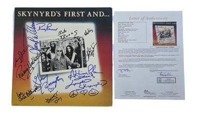 Lynyrd Skynyrd Gary Rossington Signed Autographed First And Last