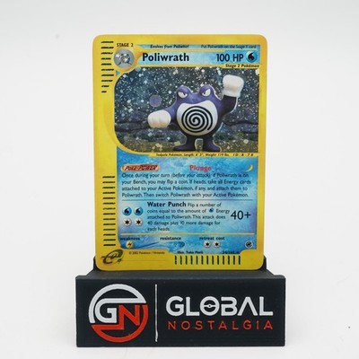 Poliwrath #24 Expedition Holo Rare E-Series Pokemon 2002 LP