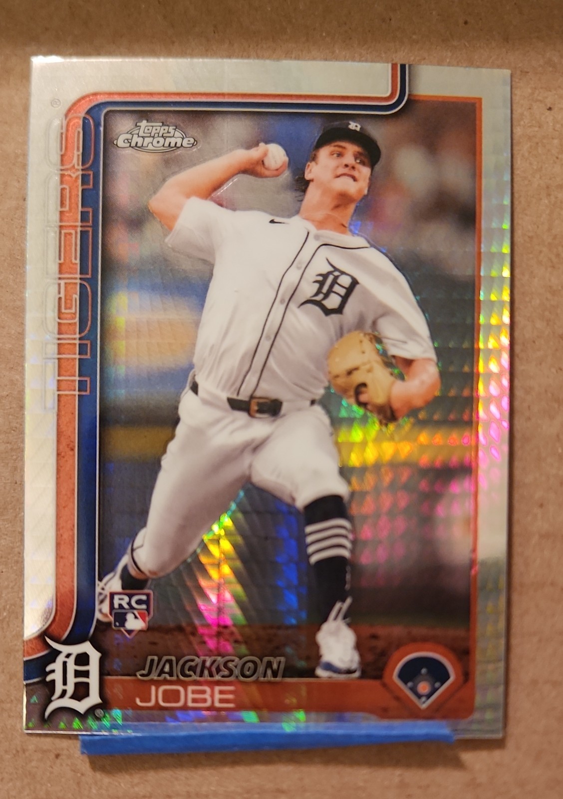 2025 Topps Chrome Update Series - Jackson Jobe #USC48 Prism Refractor (RC)