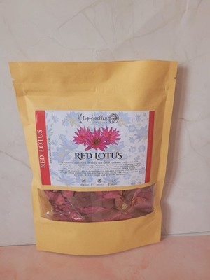 Bio getrocknete rote Lotus Nymphaea Rubra Blüten am besten für Kräutertee 25g
