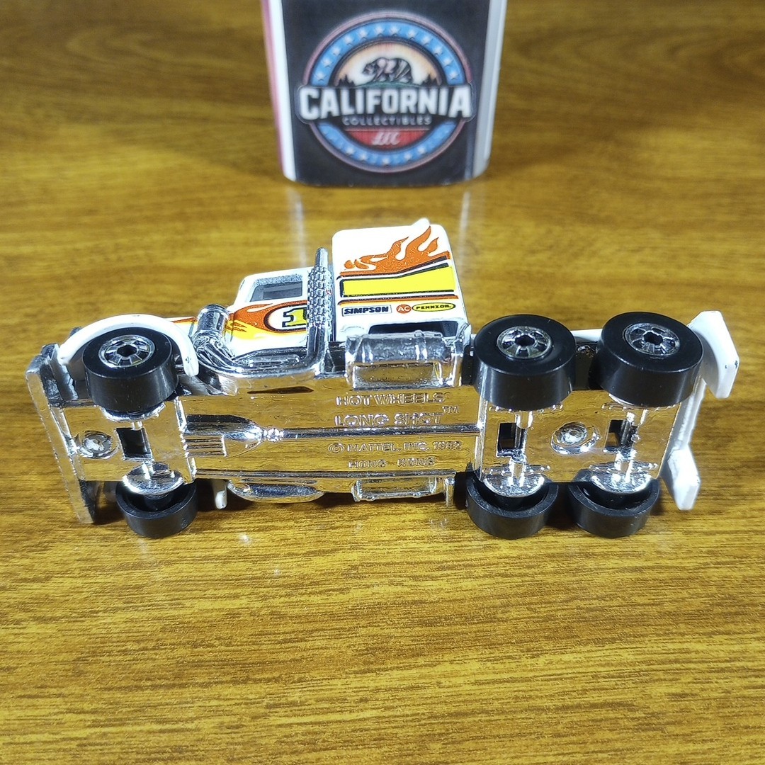 希少香港製 HOT WHEELS LONG SHOT Hot Wheels Blue Card Long Shot White BW Blackwall Hong Kong 1983