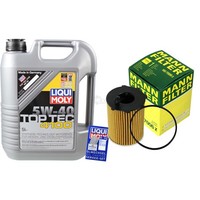 Mann Inspektionspaket Liqui Moly 4100 5W-40 FüR Fiat 500 C 0.9 Panda Alfa Romeo