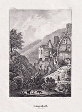 Sactuaire Notre-Dame de Dusenbach Ribeauville Elsass Alsace France Litho 1840