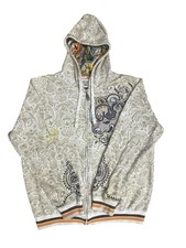 VTG Ecko Unltd Embroidered Limited Edition Rhino Sz L Zip Hoodie Y2K 90s