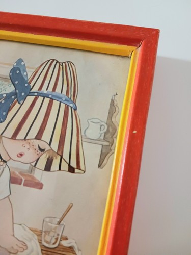 Set di due stampe artistiche vintage anni 70 Jandro Kids - Foto 3 di 10