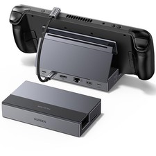 UGREEN Steam Deck Dock 9-in-1 USB C Docking Station with Foldable black