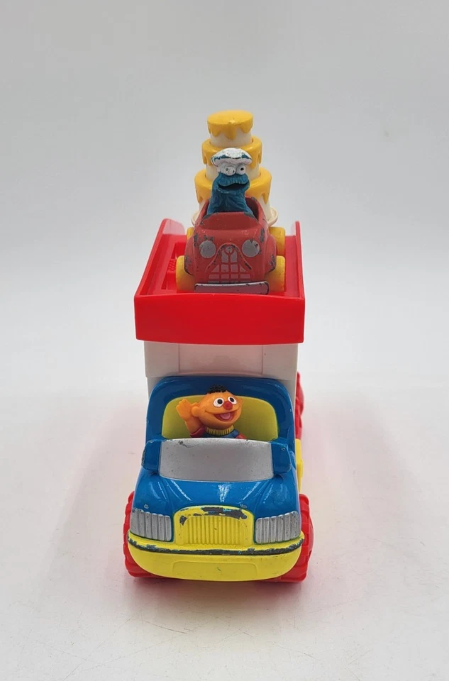 Camión de colección Tyco Diecast plástico calle sésamo camión Ernie conducir 9" 2 coches Foto 2 de 4