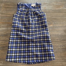 Smart  Pretty Palomino Tweed Girls Shift Dress Lined SZ 104 US 4 Blue Gray