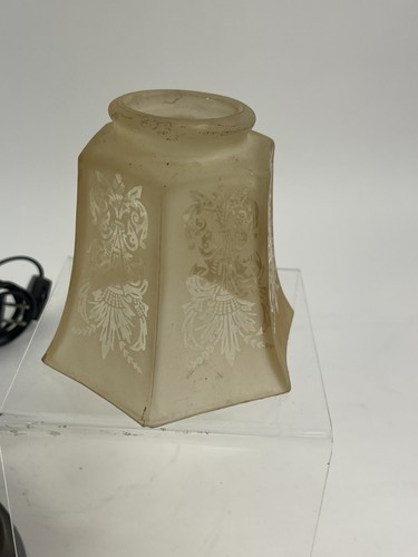 Antike Spelter Figur Nachlass Lampe Junge liest mit Kunstglasschirm - Bild 16 von 19