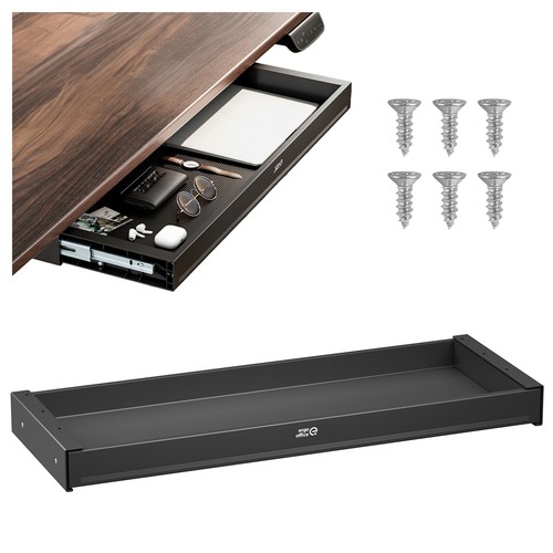 Ergo Office Cassetto sotto scrivania ER-302 B nero 758 mm 10 kg prezzo ebay