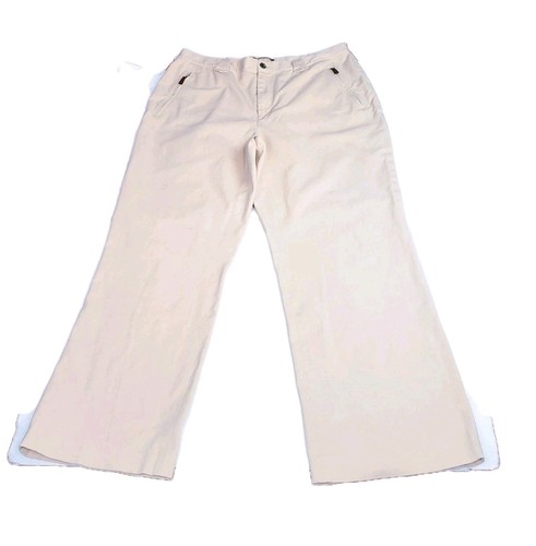 Khaki Beige Lauren Ralph Lauren LRL Dress Pants Equestrian 16W Zip Up Pocket