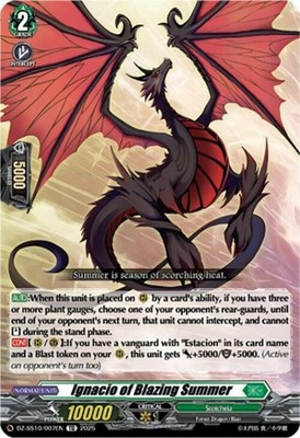 x1 Ignacio of Blazing Summer - DZ-SS10/007EN - TD CFV M/NM