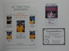 Rollie Fingers John Odom Vida Blue Gene Tenace Signed 8x10 Photo Oakland JSA COA