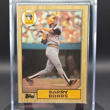 1987 Topps Barry Bonds Rookie #320 Pittsburgh Pirates Baseball Card. rookie card picture