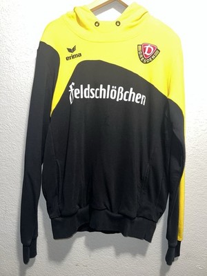 ERIMA Dynamo Dresden Hoodie Size L Soccer Black Yellow