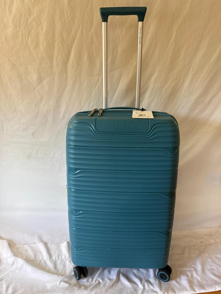 New DELSEY NEW Dune 25" Expandable Spinner Luggage Hard Teal Blue Lightweight - Image 3 of 4