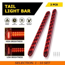 2-20X 15" Red Car Truck Trailer 11LED Strip Tail Reverse Signal Clearance Light