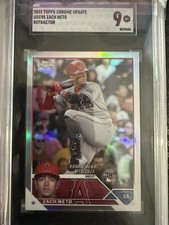 2023 Topps Chrome Update Zach Neto Rookie Debut Refractor #USC9 SGC 9.5 Angels