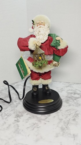 Vintage Telco Santa Fabric In Motion Christmas Spirit Animated Figurine Tested - Video 1 of 1