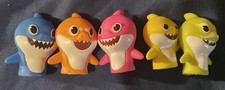 Pinkfong Baby Shark Finger Puppets Set of 5 Figures Children Bath Time Fun