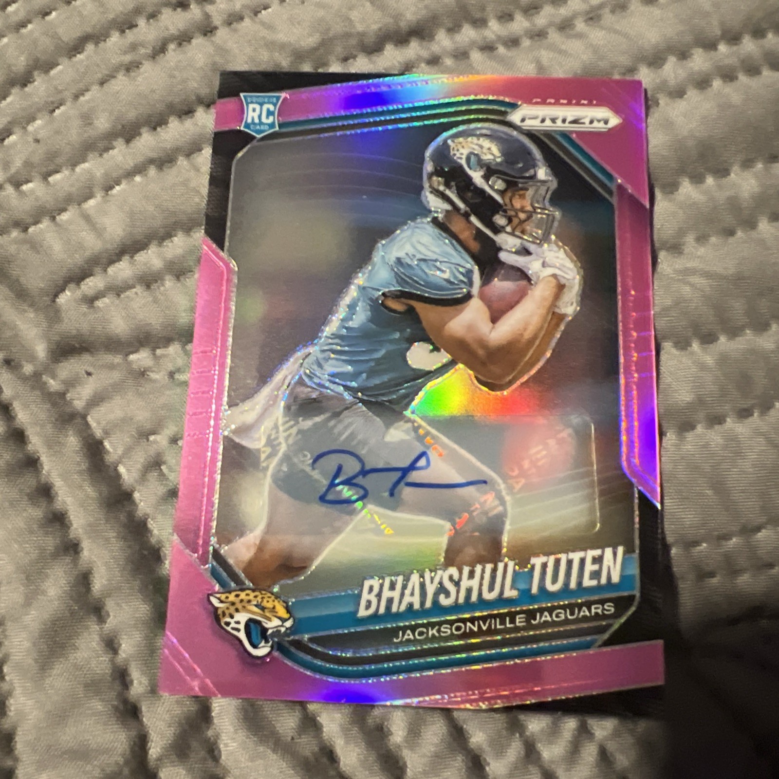 2025 Panini Prizm - Rookies Bhayshul Tuten #305 Pink Prizm Autographs (AU, RC)
