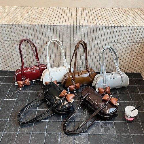 Elegant Boston Shoulder Bag French Style Women Handbags Armpit Bag