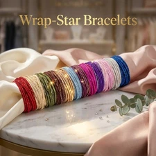 Touchstone Crystal Wrap-Star & Tri-Wrap  Bracelet New In Box - choose color