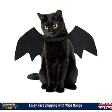 Pet Cat Dog Bat Wings Costume | Halloween Cosplay Fancy Dress Party Outfit UK
