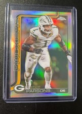 2025 Topps Chrome Football #77 Micah Parsons Refractor Green Bay Packers