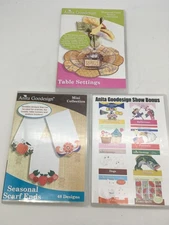 LOT OF 3 ANITA GOODESIGN Embroidery Designs Collection