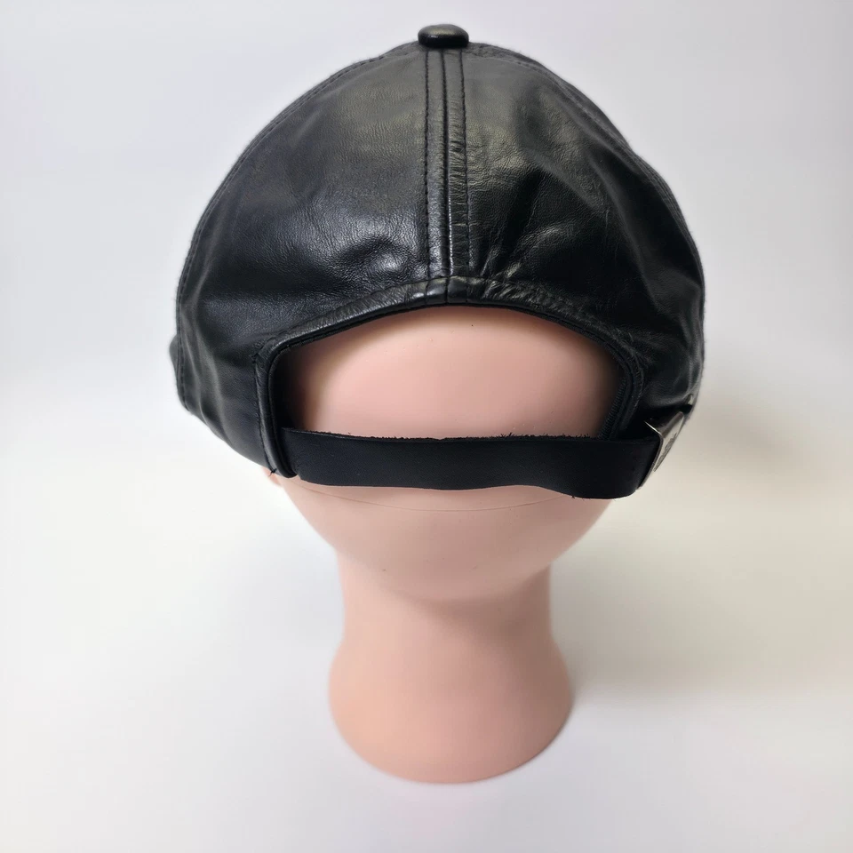 Бейсболка Harley Davidson мужская черная кожаная вышитая мотоциклист - Изображение 4 из 4