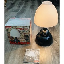 Lámpara de mesa de plástico para camping Coleman vintage 5370C1900 caja alimentada por batería