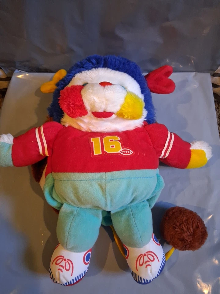 Peluche Mattel Sports Popples Touch Down #16 1986 fútbol 11" Foto 4 de 4