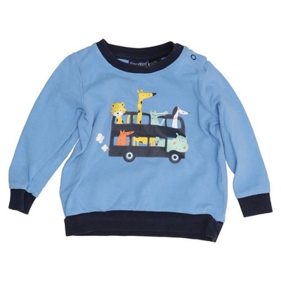 Lupilu, Sweatshirt, Größe: 74/80, Blau, Baumwolle/Elasthan, Print #5lU