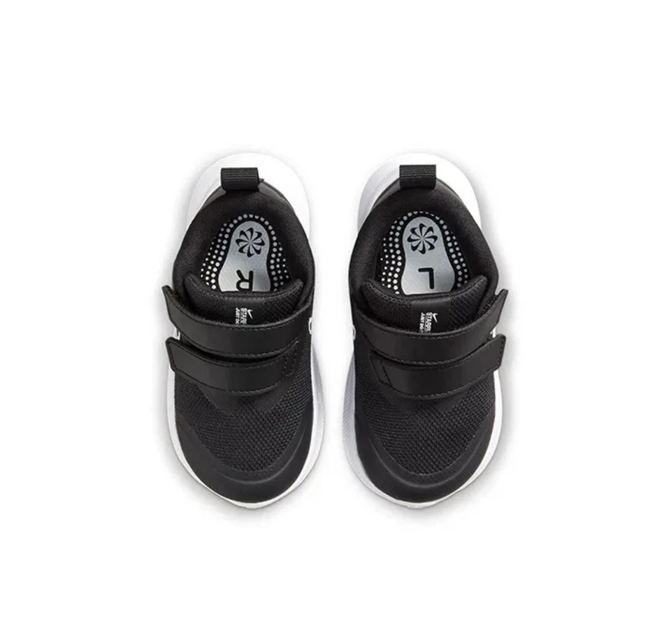 Tênis de corrida masculino tamanho 9C - Nike Star Runner 3 (TDV) preto/cinza/branco - Imagem 4 de 4