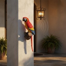 Sound Activated Parrot Easy to Hang Outdoor Decoration Lifelike for Tree, Patio