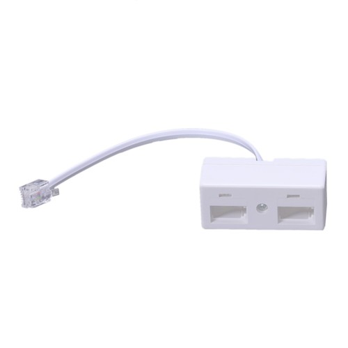 RJ11 Mâle vers Dual UK BT Téléphone Prise Convertisseur D4U83733 - Photo 4/8