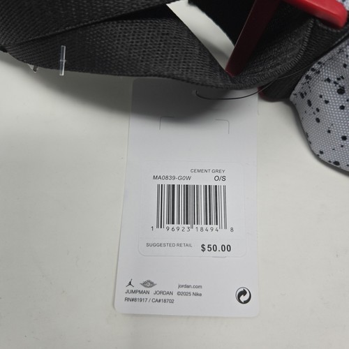 Air Jordan Hesi Crossbody Bag (3L) Unisex Sling Bag Cement Grey MA0839-G0W NWT - 第 3/7 張圖片