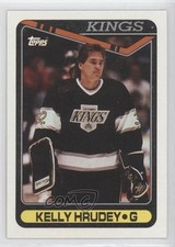 1990-91 Topps Kelly Hrudey #103 0s5