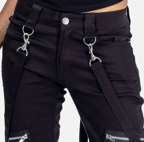 Women’s Heartless Meissa Pants Black Goth Emo Punk Alternative BNWT 28-32 - Picture 3 of 16