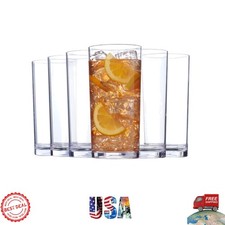 Shatterproof Plastic Tumblers 24oz 6-Pack BPA-Free Ideal for Dining Events