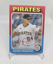 2024 Topps Heritage - Real One Red Ink Autographs Quinn Priester #ROA-QP 
