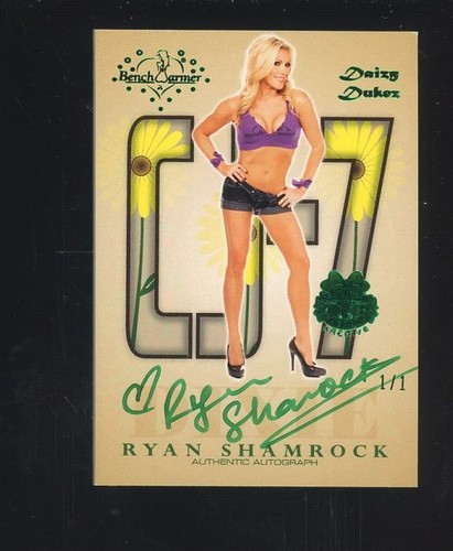 2012 Benchwarmer Emerald Archive Ryan Shamrock Green Ink AUTO 1/1
