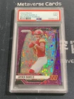 2024 Panini Prizm Rookie No Huddle Purple #347 RC Jayden Daniels 42/49 PSA9
