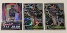 2025 Topps Cosmic Chrome Brooks Lee RC Refractor, Base, & Beam Rookie #129 Twins