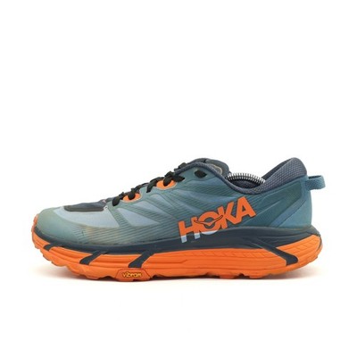 Hoka One Herren Mafate Speed 3 Sportschuhe Blau Orange Sohle Trailrunning EU 44 